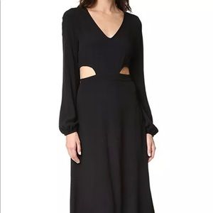 New with out tags WildFox black cut out long Sleeve Maxi dress